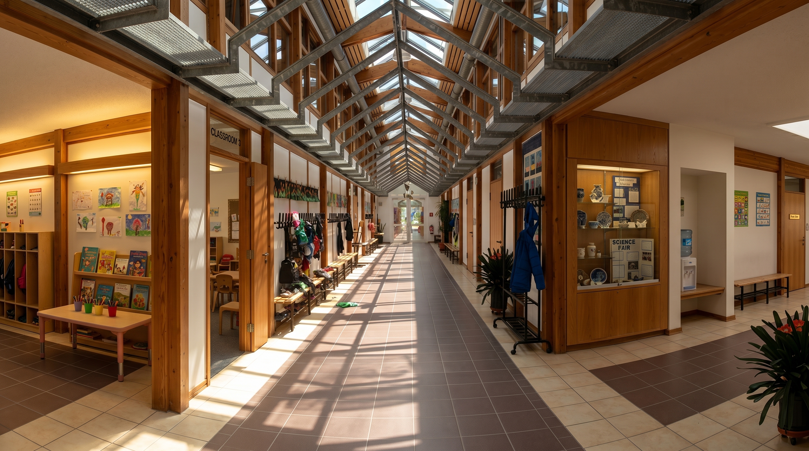 Helle Flure der Mühlmattenschule